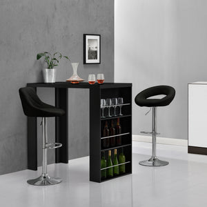 [en.casa]® Elegant barbord med hyllor - i olika färger