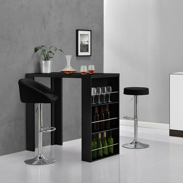 [en.casa]® Elegant barbord med hyllor - i olika färger