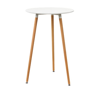 Barbord Ø70cm vit [en.casa]