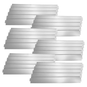 [casa.pro]® Rabattkant-Stål/Silver-15x100cm-olika mått