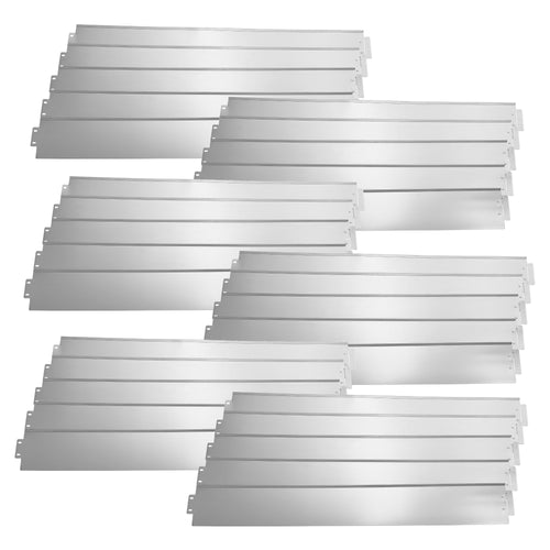 [casa.pro]® Rabattkant-Stål/Silver-15x100cm-olika mått
