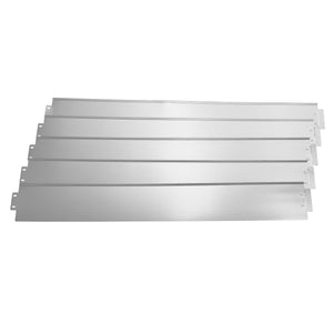 [casa.pro]® Rabattkant-Stål/Silver-15x100cm-olika mått