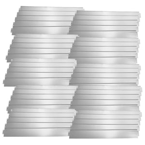 [casa.pro]® Rabattkant-Stål/Silver-15x100cm-olika mått