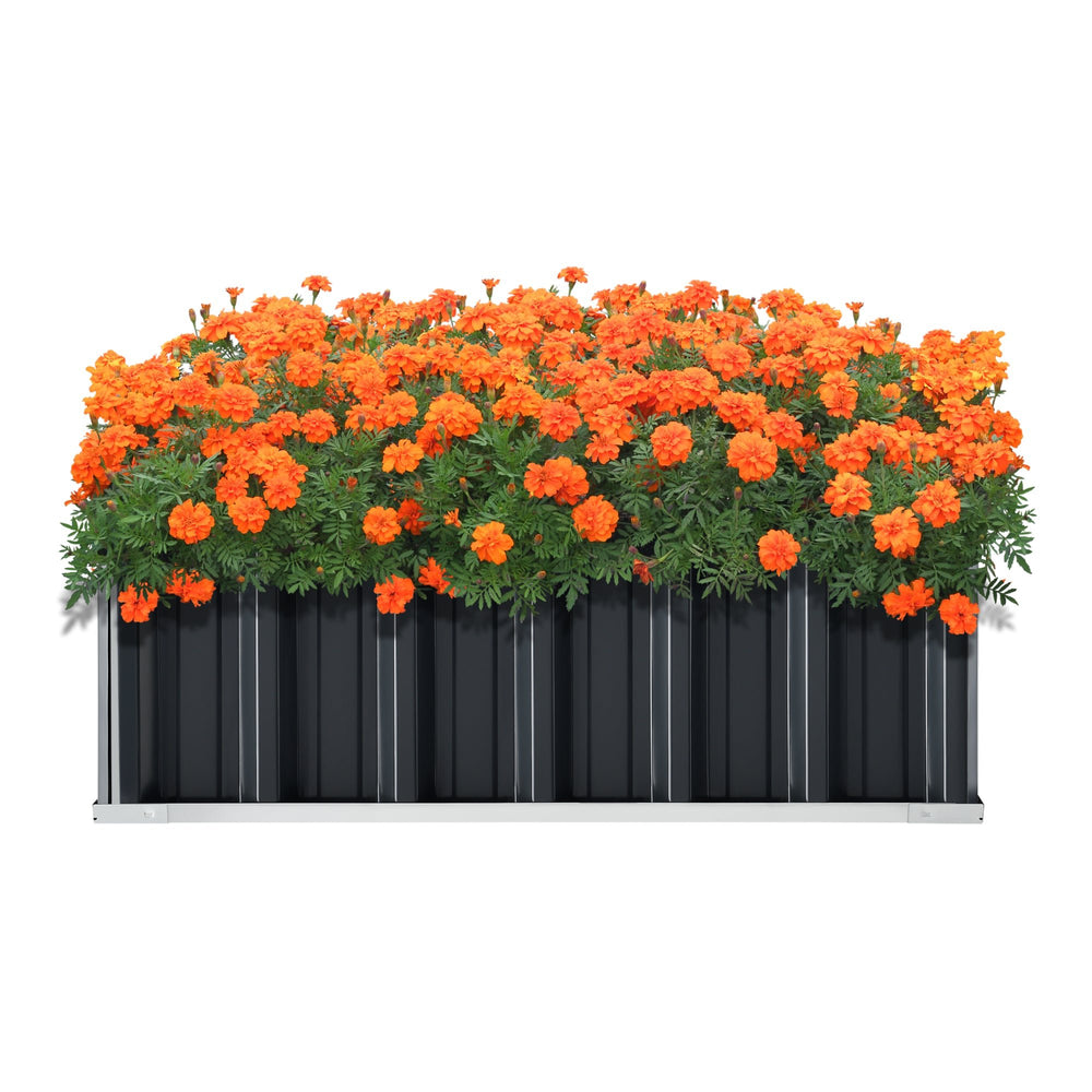 Planter Zevenaar stål antracitgrå i olika storlekar [en.casa] - premiumXL