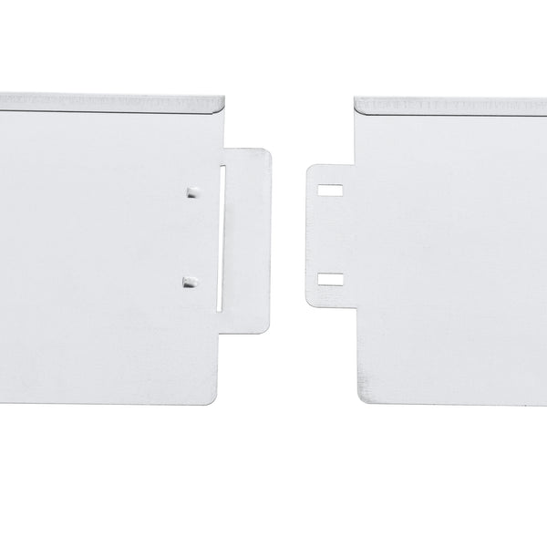 [casa.pro]® Rabattkant-Stål/Silver-15x100cm-olika mått