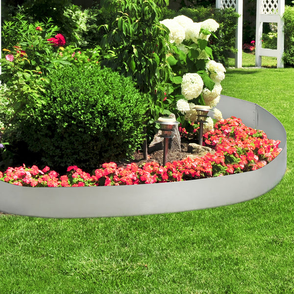 [casa.pro]® Rabattkant-Stål/Silver-15x100cm-olika mått
