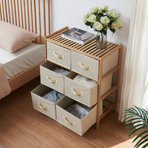 Byrå Maldon med tyglådor Natur/Beige [en.casa]