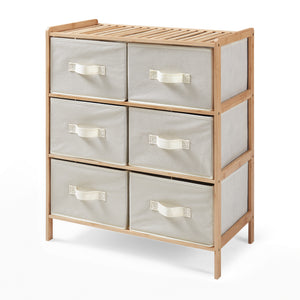 Byrå Maldon med tyglådor Natur/Beige [en.casa]