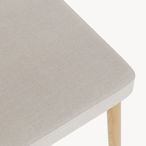 Matgruppsstolset Jördfjok Textil Rattanutseende/Beige [en.casa]