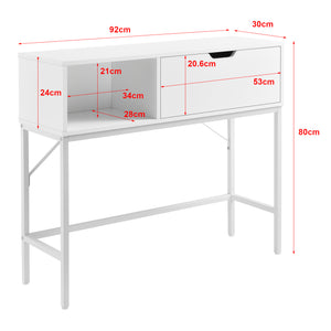 Sidobord Tranemo avlastningsbord metall 92x30x80cm [en.casa] välj modell
