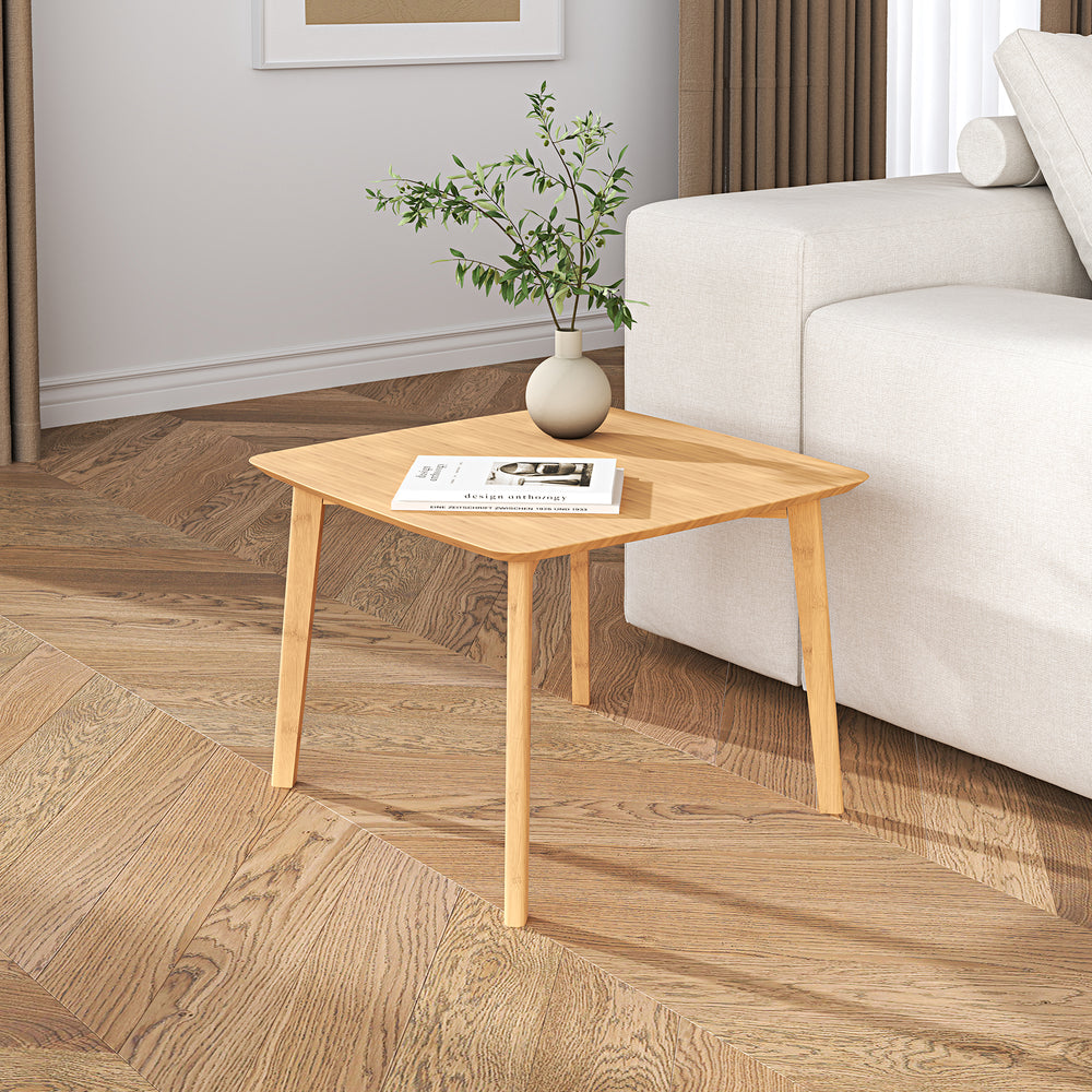 Sidobord Haad 45x50x50 cm Bambus Natur [en.casa]