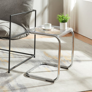 Satsbord Brosa 44x37x48 cm Transparent [en.casa] - premiumXL