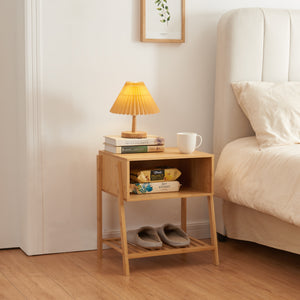 Sängbord Håbo 50x45x36 cm bambu [en.casa] - premiumXL