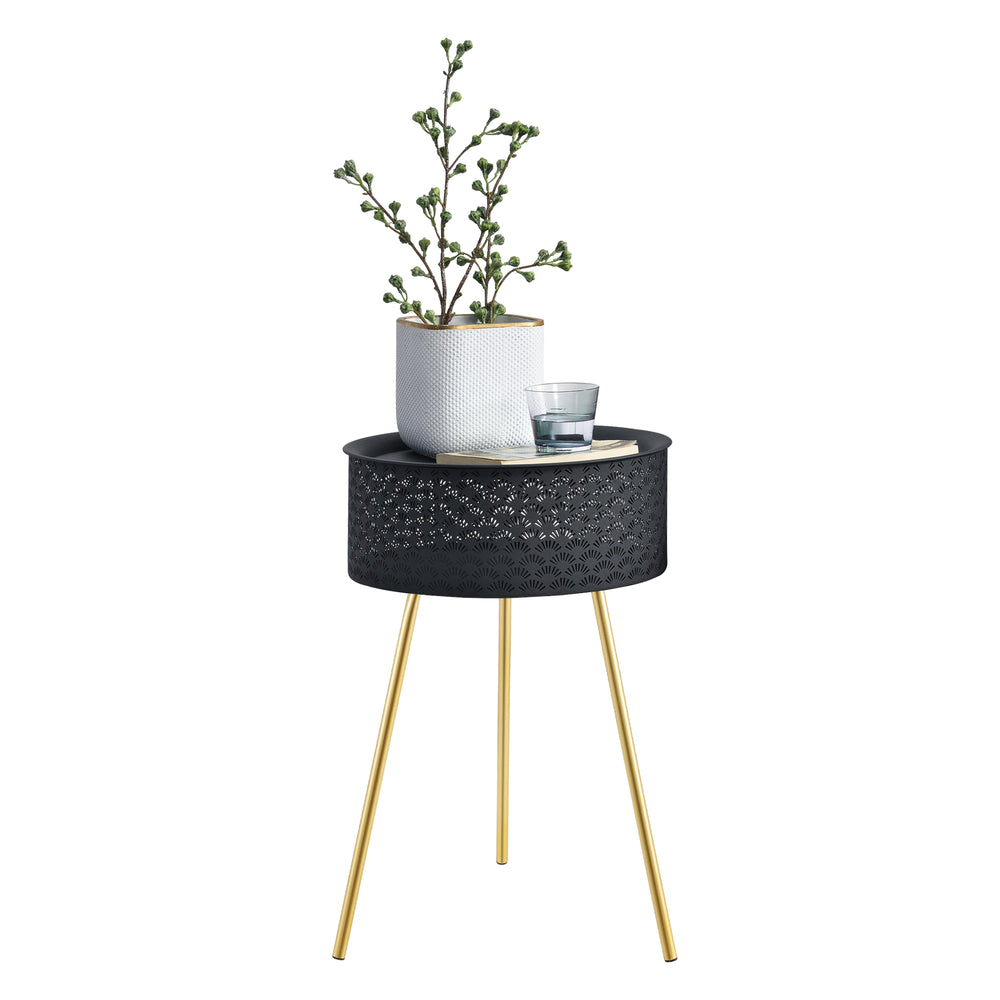 Satsbord Forshaga Svart - Guld olika storlekar [en.casa] - premiumXL