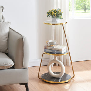 Satsbord Sipoo 74x46x37cm i olika färger [en.casa] - premiumXL