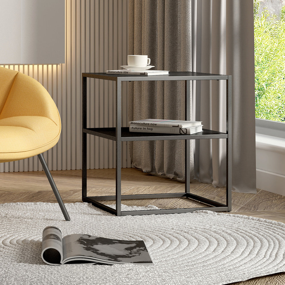 Sidobord Raahe med hylla i olika färger [en.casa] - premiumXL