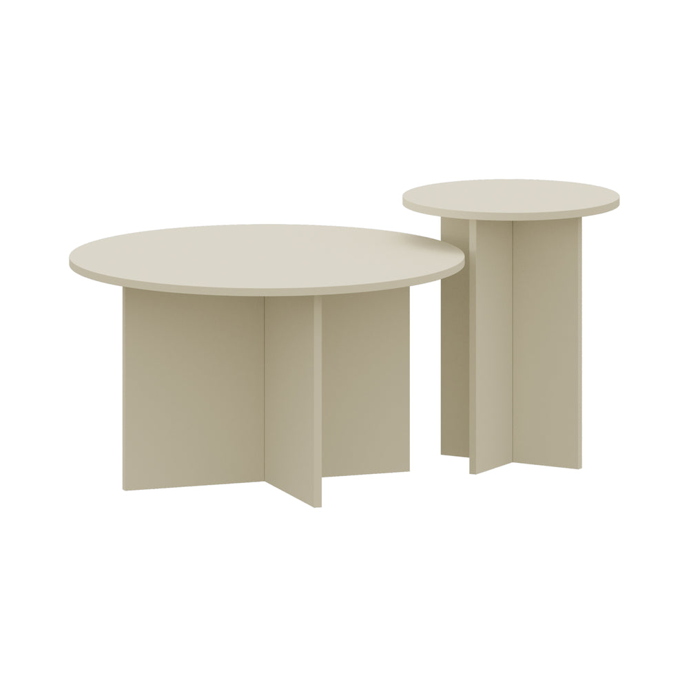 Sidobord 2-pack Verummetka [en.casa]