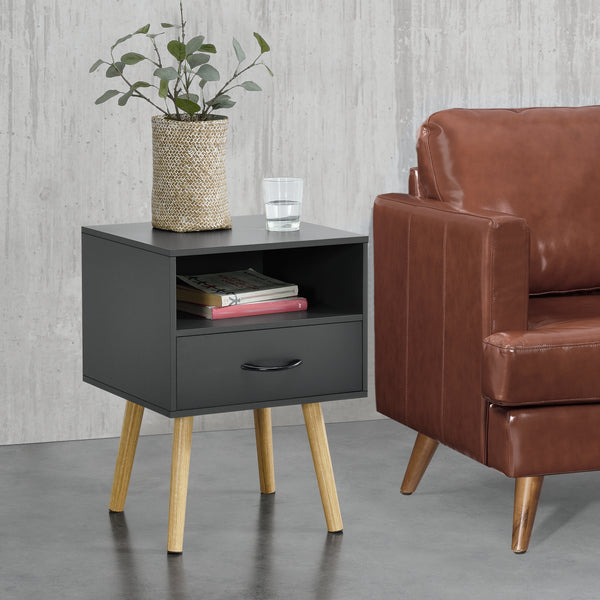 Sängbord Gävle med låda 57x42x40cm [en.casa] välj modell