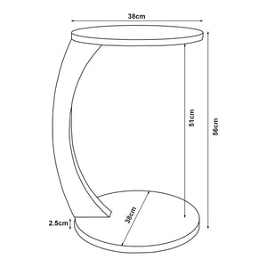 Holeby sidobord med hjul i olika färger [en.casa]