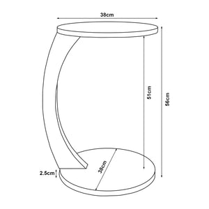 Holeby sidobord med hjul i olika färger [en.casa]