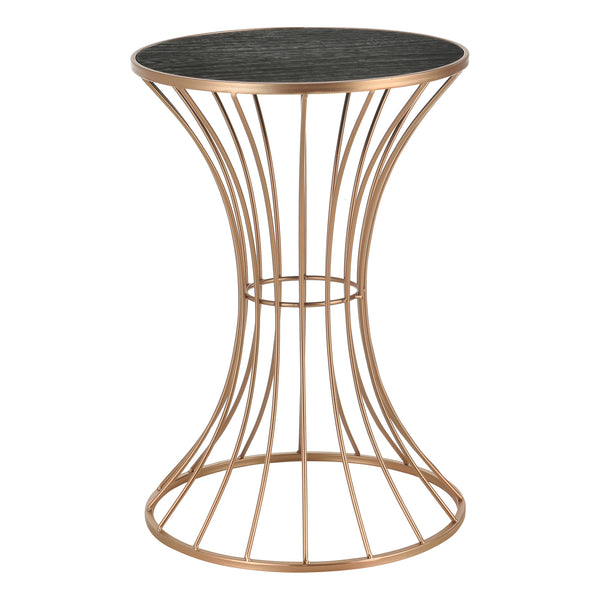 Timglasformat soffbord sängbord 55,5x37,5cm rustik trämönster [en.casa] välj modell
