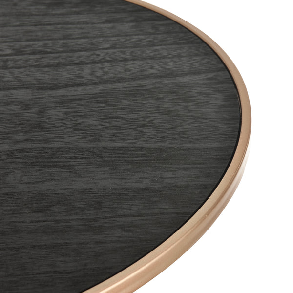 Timglasformat soffbord sängbord 55,5x37,5cm rustik trämönster [en.casa] välj modell