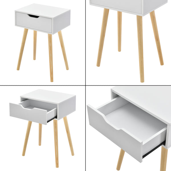 Sidobord Östersund sängbord med låda 60x40x29,5 cm [en.casa] välj modell