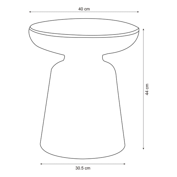 Sidobord Posio 44xØ40 cm [en.casa]
