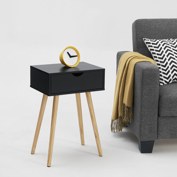 Sängbord sideboard med låda furu [en.casa] välj modell
