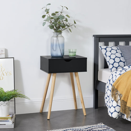 Sängbord sideboard med låda furu [en.casa] välj modell