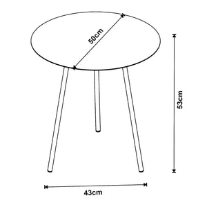 Sidobord Sula metall svart [en.casa] välj modell
