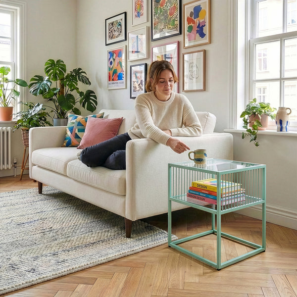 Sidobord Tronevn med glasskiva [en.casa]