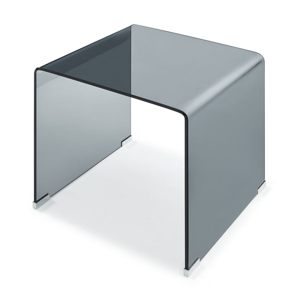 Sidobord Varlofrek Glas 50x50x50 cm [en.casa]