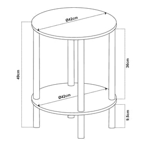 Sidobord Ves [en.casa]