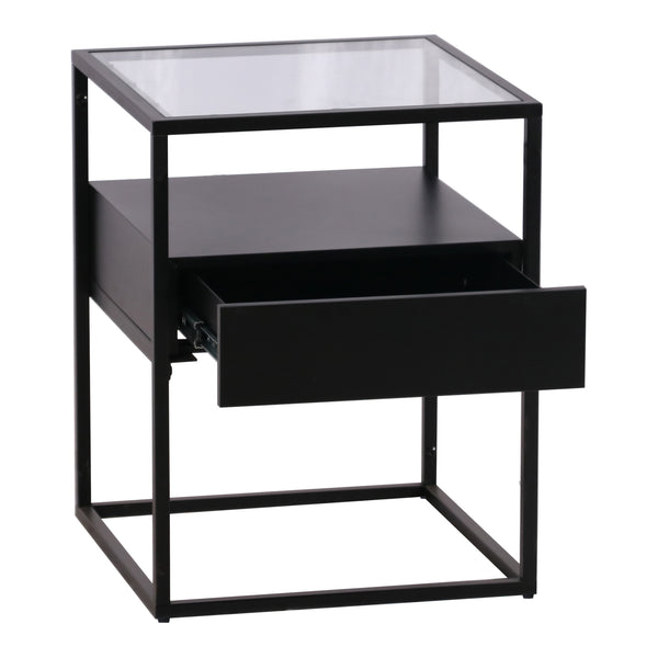 Vissenbjerg sidobord med låda i olika färger [en.casa]