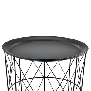 Soffbord set om 3 med avtagbar bricka metall [en.casa] välj modell