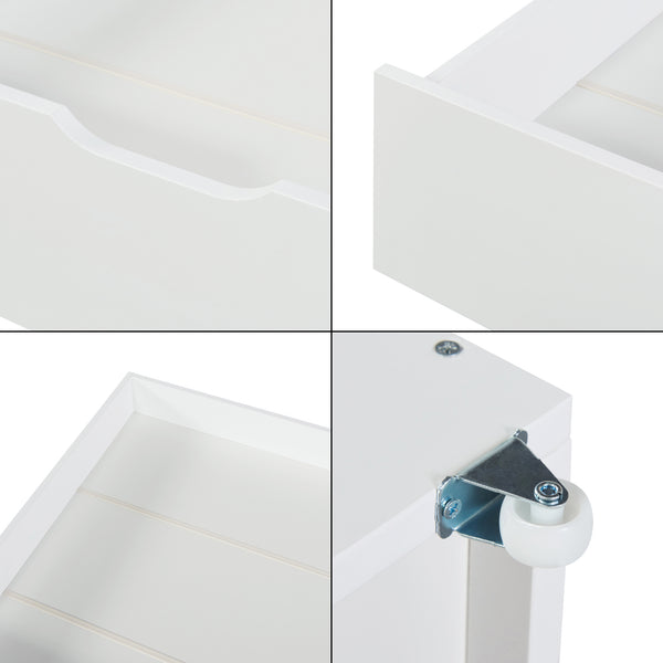 Sänglåda 2-pack Ydre Vit [en.casa]