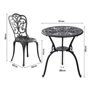 Bistro-set Lupsam 3-del. [casa.pro]