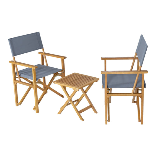 Trädgårdsset Capistrello hopfällbar eukalyptus [casa.pro]