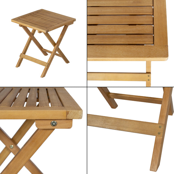 Trädgårdsset Capistrello hopfällbar eukalyptus [casa.pro]