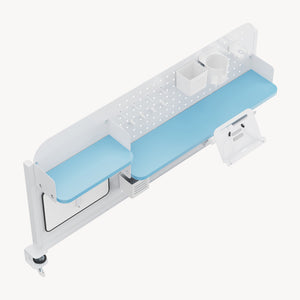 Skrivbordsorganisatör för klämning Sauda 114x68 cm stål [en.casa]