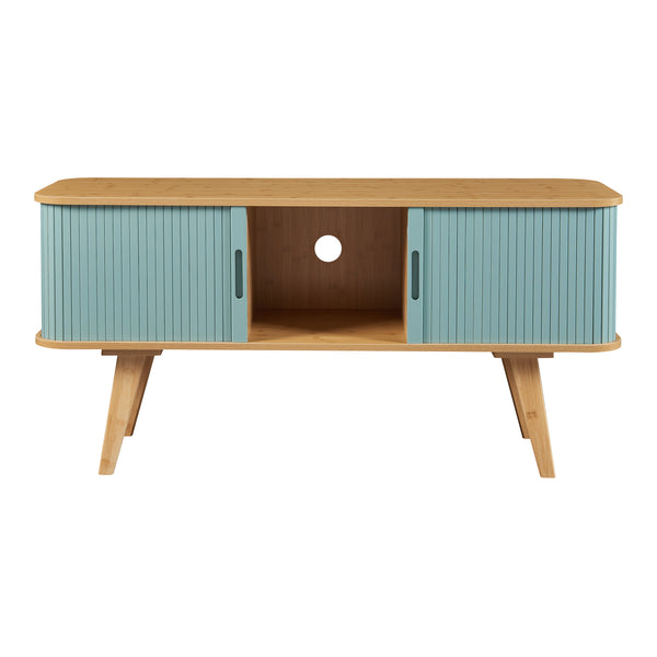Tv-bänk Tysvær 120x40x58 cm natur [en.casa] 