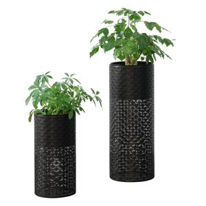 Blomsterställ Virton 2-pack Svart en.casa - premiumXL