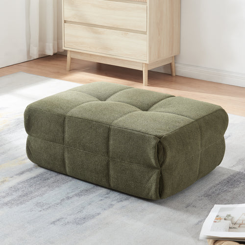 Fotpall Koskyvn 35x80x55 cm Textil [en.casa]