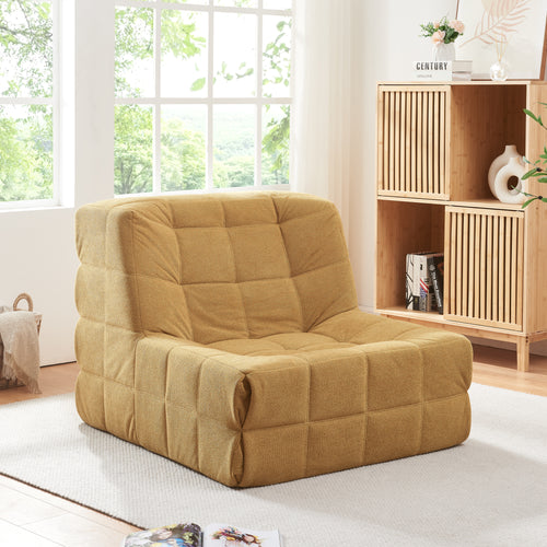 Golvpall Koskyvn 75x90x100 cm textil [en.casa]