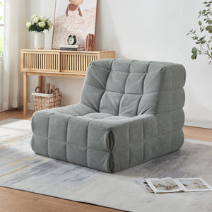 Golvpall Koskyvn 75x90x100 cm textil [en.casa]