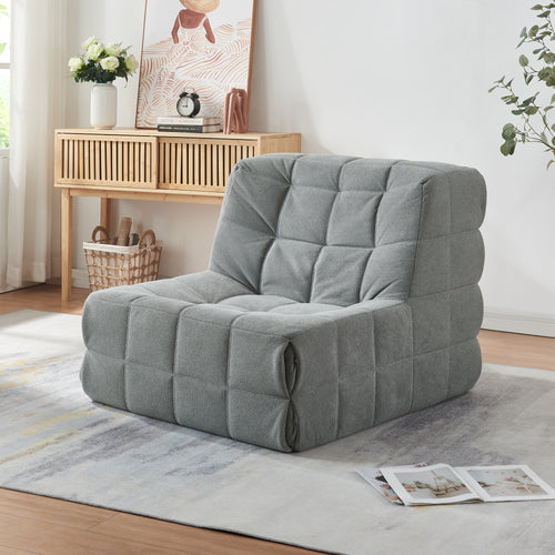 Golvpall Koskyvn 75x90x100 cm textil [en.casa]