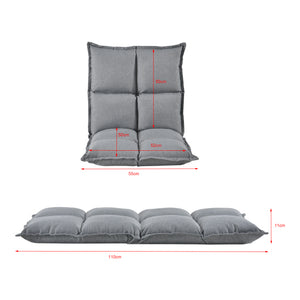Golvstol justerbar 5 positioner 110x55x11cm metall underrede [en.casa] välj modell