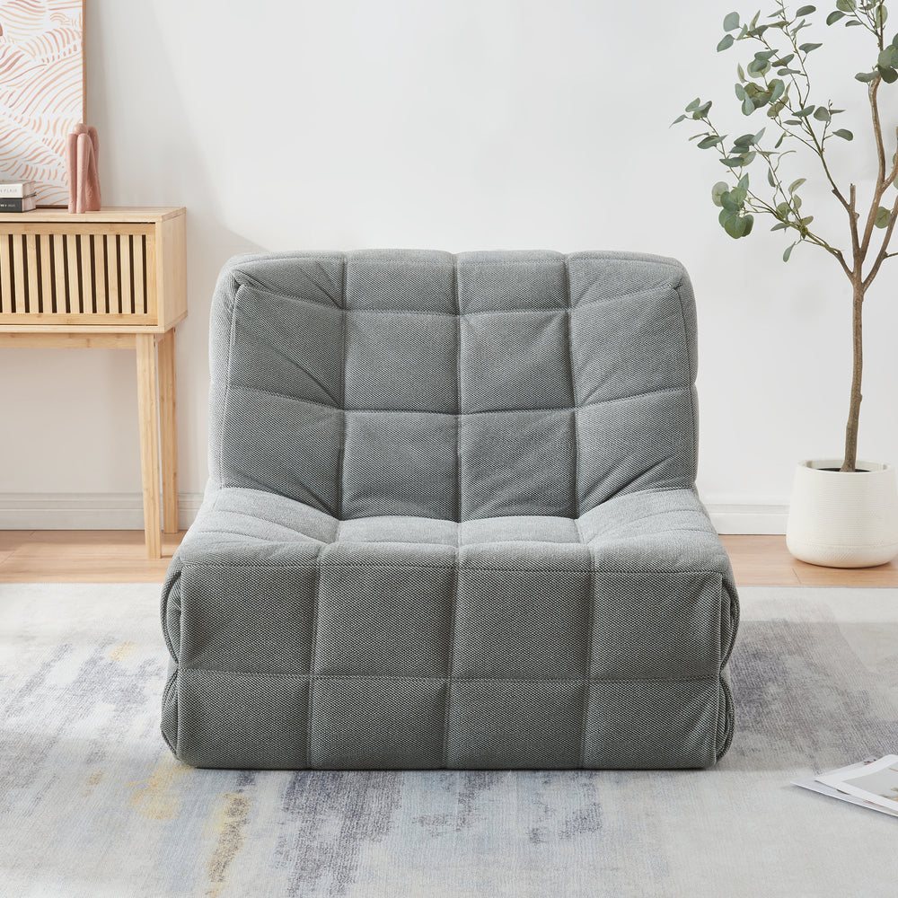 Golvpall Koskyvn 75x90x100 cm textil [en.casa]