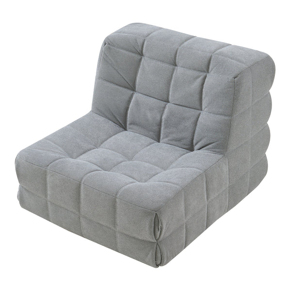 Golvpall Koskyvn 75x90x100 cm textil [en.casa]
